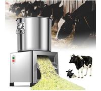 Commercial Food Processor Heavy Duty Electric Vegetable Chopper, Electric Poultry Feed Processor 120kg/H 3500 Rpm Thickened Stainless Steel for Animal Feed for Vegetables Grains Peanut (220V, 1000W)