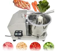 Commercial Food Processor, Heavy Duty Electric Vegetable Chopper & Meat Grinder, Stainless Steel Multifunctional Cutter Mincer for Potato, Onion, Ginger, Cabbage, 9L