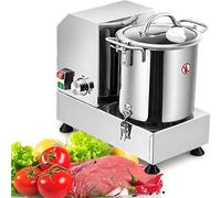 Commercial Food Processor, Stainless Steel Electric Meat and Vegetable Chopper, 1200W/1800W, Adjustable Speed for Fruits, Grains, Peanut, Ginger, Garlic