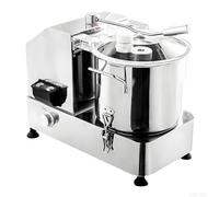 Commercial Food Processor Vegetable Chopper Meat Grinder Adjustable Speed Stainless Steel Blender for Kitchen, 5L/6L/9L/15L