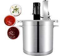 Commercial Food Stirrer Pot,Automatic Food Mixer 20/25/40l,With 4 Blade Stirring Scraper, Adjustable Speed,For Hotel Restaurant Food Factory Cooking 25L