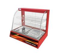 COMMERCIAL FOOD WARMER DISPLAY CABINET Red SHOWCASE PERFECT FOR PASTRIES