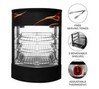 Commercial Food Warmer Glass Pizza Display