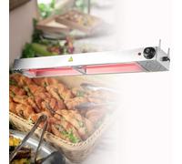 Commercial Food Warmer Heat Lamp for Buffet Kitchen Restaurant, Keeps Pizzas and French Fries Hot