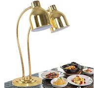 Commercial Food Warmers For Parties Buffets - Double Head Multi-Directional Food Heat Lamp Freestanding, Ideal For Pizza, Steak, Fried Chicken - Catering Food Warmer Lights