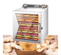 Commercial Freeze Dryer Machine & Food Dehydrator, 6/8/12-Layer Electric Jerky Dehydrators, 194℉ Temperature & 48H Timer, Food Dehydrators for Jerky, Meat, Fruit, Herbs, Mushrooms