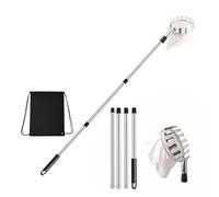 Commercial Fruit Harvesting Tool Adjustable Stainless Steel Handle & Metal Head for Farm Park Tree Picking Telescopic Fruit Harvesting Tool