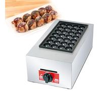 Commercial Gas Pancake Maker, Non Stick Mini Waffle Iron with Independent Temp Control, Stainless Steel Portable Bakery Equipment for Home Restaurant Snack Bar