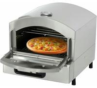 Commercial Gas Pizza Oven, 0-750℉ Adjustable Temperature, Outdoor Stainless Steel Single Deck Layer Multipurpose Snack Toaster Oven