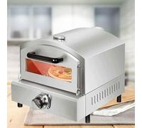 Commercial Gas Pizza Oven, Stainless Steel Fired-Pizza Stove, with Pizza Stone, Accurate Temperature Control, Adjustable Temperature, Desktop Pizza Maker, for Outdoor Garden, Outside Party