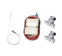 Commercial Gas Stove Ignition Controller AC220V Flameout Protection High Voltage Ignition Module 15KV for Commercial Wok Stoves Gas Stove Safety Kit with DC24V Solenoid Valve Automatic Flameout(J)