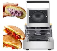Commercial Gelato Panini Press Electric Ice Cream Sandwich Burger Maker Stuffed Waffle Machine(110V)