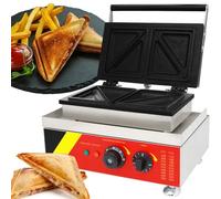 Commercial Gelato Panini Press Electric Tapioca Pearls Sandwich Toast Maker Ice Cream Bread Machine for Bakeries Snack Bars Restaurant 1500W(220V)