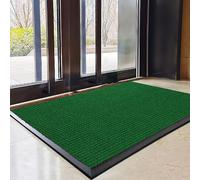 Commercial-Grade Entrance Mat, Door Mat Indoor/Outdoor, Heavy Duty Doormat Scraper Floor Mat For Home Entrance - Low-Profile Mats For Home, Schools, Cafes, Business (Size:60 * 90cm,Color:green)