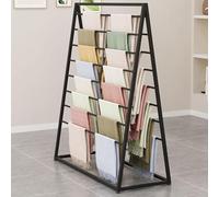 Commercial Grade Floor Standing Clothing- 120x50x145cm Scarf & Trousers Rack Blanket Ladder Holder for Retail Display Stylish Storage Solution
