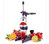 Commercial Grade Fruit Juicer for Pomegranate XL Orange Lemon Grapefruit Professional Cold Press Juicer Manual Citrus Press Heavy Duty Cast Iron Easy to Clean
