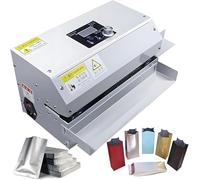 Commercial Grade Heat Sealer, 300W Automatic Continuous Thermal Bag Sealer, Roller Heat Sealer, 50-200 ℃ Adjustable Temperature, Heavy Duty Horizontal Bag Sealer