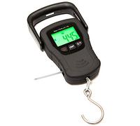 Commercial Grade Heavy Duty Digital 110lb/50kg Capacity Hanging Scale with Backlit and Measuring Tape for Luggage Fish Fishing with Comfortable Handle and Large Hook