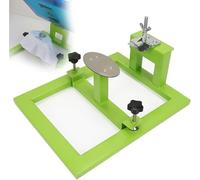 Commercial-Grade Manual Hat Screen Printer - Robust Frame Minimizes Vibration for Crisp Impressions, for Small Business Environments