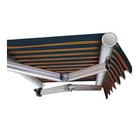 Commercial Grade Manual Retractable Cover 8.2x9.8ft Outdoor ShelterWaterResistant Polyester Canopy with Crank Handle for Deck Balcony YardBlack