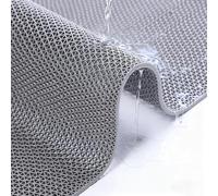 Commercial Grade NonSlipMesh Drainage Mat Easy to Clean Cuttable Grey 120x100cm for Bathroom Restaurant Garage & Toilet Use