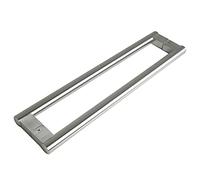 Commercial Grade Push Pull Door Handle, 24 Inches, Back to Back Design for Barn Door, Glass Pull Handle, Heavy Duty Stainless Steel, Easy Installation