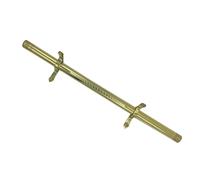 Commercial Grade Safety Carpet Stair Rods, Antique Brass Holder Bracket Included, Secure Stair Runner Rods, 44 Inch (111cm), Ideal for Home & Business Use.