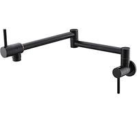 Commercial Grade Solid Brass Kitchen Faucet - Single Handle Cold Water Tap, Foldable Wall-Mounted Design, Dual Function, Space-Saving Solution for Easy Installation.