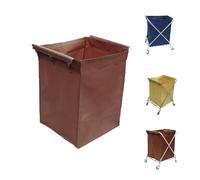 Commercial-Grade Waterproof Oxford Cloth Laundry Cart Storage Bags - Detachable Liner with Hook for Foldable Trolley, Cleaning & Service Cart Replacement Bags