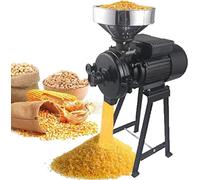 Commercial Grain Grinder Mill, 3000W Electric Powder Machine for Dry and Wet Grains, Ideal for Rice Wheat Corn Processing with Included Funnel