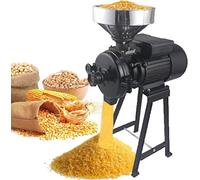 Commercial Grain Grinder Mill, 3000W High-Power for Dry Wet Powder, Grinds Corn Rice Wheat Cereals with Funnel, Ideal for Bulk Food Processing