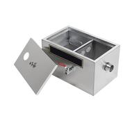 Commercial Grease Filter Stainless Steel - Top Entry Grease Interceptor/Trap for Under Sink Wastewater, Restaurant & Commercial Kitchen Drainage (40x25 x23cm)