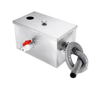 Commercial Grease Trap 350 * 200 * 200mm For Restaurant Kitchen Waste Water Treatment Tools Stainless Steel Grease Trap Interceptor Oil Water Separator