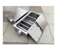 Commercial Grease Trap - Side Inlet Interceptor for Restaurant & Kitchen, Ideal for Underground or Surface Installation, Efficient Waste Management Solution