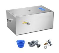 Commercial Grease Trap, Stainless Steel Interceptor Top Inlet, Waste Water Oil-Water Separator for Restaurant Canteen Home Kitchen/50 * 30 * 30Cm/20 * 12 * 12In