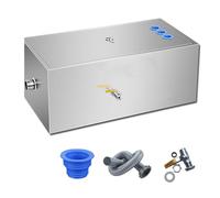 Commercial Grease Trap, Stainless Steel Interceptor Top Inlet, Waste Water Oil-Water Separator for Restaurant Canteen Home Kitchen/60 * 40 * 30Cm/24 * 16 * 12In