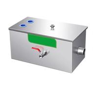 Commercial Grease Trap, Stainless Steel Oil-Water Separator, Top Inlet Grease Interceptor for Kitchen Sinks, 24x12x12in, Ideal for Restaurants, Cafes, and Canteens