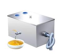Commercial Grease Trap, Three-stage Filtration Oil-water Separator, Removable Baffle for Kitchen Waste Oil Management