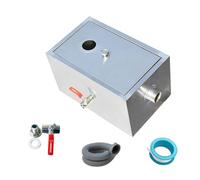 Commercial Grease Traps for Restaurant Under Sink Kitchen, Stainless Steel Interceptor Top Inlet for Canteen Kitchen (size_name 45 * 25 * 23cm/18 * 10 * 9in)