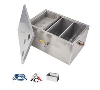 Commercial Grease Traps for Restaurants Under Sink, Stainless Steel Interceptor Top Inlet, Waste Water Oil-Water Separator for Hotel Kitchen/80 * 40 * 40Cm/31 * 16 * 16In