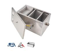 Commercial Grease Traps for Restaurants Under Sink, Stainless Steel Interceptor Top Inlet, Waste Water Oil-Water Separator for Hotel Kitchen/50 * 29 * 29Cm/20 * 11 * 11In