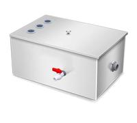 Commercial Grease Traps, Grease Trap, Stainless Steel Interceptor, Under Sink Trap, 3 Top Inlet and Right Water Outlet, for Restaurant Factory (size_name 24x12x12in)