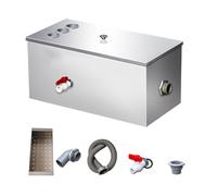 Commercial Grease Traps, Stainless Steel Interceptor for Restaurants Under Sink, Grease Interceptor Waste Water Oil-Water Separator/60 * 40 * 30Cm/24 * 16 * 12In