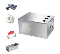 Commercial Grease Traps, Stainless Steel Interceptor Top Inlet, Grease Traps for Restaurants Under Sink, Cafe, Canteen, Factory, Kitchen/120 * 60 * 40Cm/47 * 24 * 16In