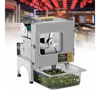 Commercial Green Onion Slicer, Adjustable 1.5-35 mm, 200W Electric Scallion Shredder for Chives, Beans, Chili, Easy Operation