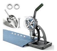 Commercial Grommet Machine, Semi-Automatic Eyelet Punch Tool, Handheld Hole Puncher Kit for Awning and Posters 6mm