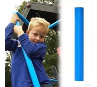 Commercial Gym Pole Pads Blue, 120 150 180 CM Tall Matal Pole Cushion Padding Wrap for Round Column/Basketball Hoop/Basement/Flag Pole/Garage Pillar(H 150cm,Inner Dia 210mm)