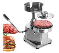 Commercial Hamburger Press, Heavy Duty Stainless Steel Patty Maker Machine for Perfectly Shaped Burgers - Ideal for Restaurants and Food Trucks