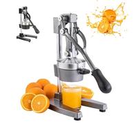 Commercial Hand Press Manual Juicer Squeezer, Heavy Duty Cast Iron Citrus Fruit Juice Press Machine for Orange Lemon Lime Grapefruit Pomegranate