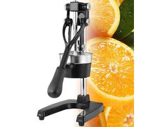 Commercial Heavy-Duty Cast Iron Manual Juicer, Manual Cast Iron Citrus Juicer With Removable Filter, Suitable For Juicing Oranges, Lemons, Pomegranates And Other Citrus Fruits Black